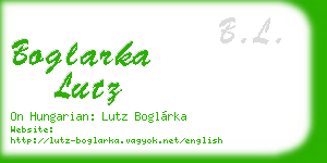 boglarka lutz business card